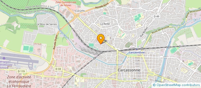localisation de l'entreprise DISPOSITIF AMBULATOIRE LIBERAL INNOVANT D'ACCES AUX SOINS SUR LE BASSIN CARCASSONNAIS à CARCASSONNE