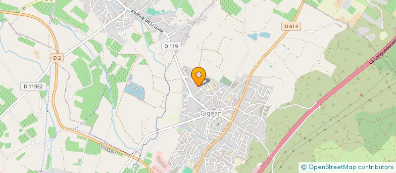 localisation de l'entreprise DISPOSITIF D'AIDE ET D'INSERTION DES JEUNES  GIGEAN