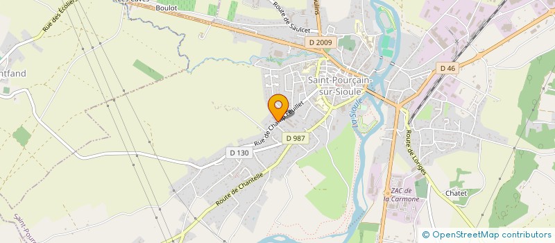 localisation de l'entreprise DISPOSITIF D'APPUI A LA COORDINATION DE L'ALLIER à SAINT-POURCAIN-SUR-SIOULE