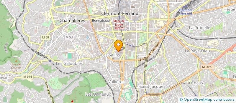 localisation de l'entreprise DISPOSITIF INTER INSTITUT ACCOMP PERSONA à CLERMONT-FERRAND