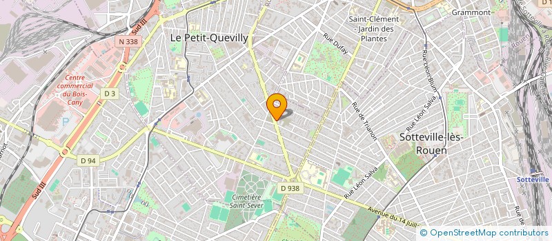 localisation de l'entreprise DISPROFERM DISTRIBUTION PRODUITS FERME à LE PETIT-QUEVILLY