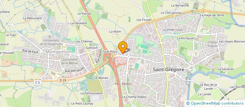 localisation de l'entreprise DISPROQUIMA FRANCE SARL à SAINT-GREGOIRE