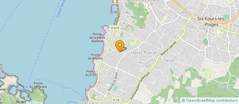localisation de l'entreprise DISQUAY INDIVISION à SIX-FOURS-LES-PLAGES