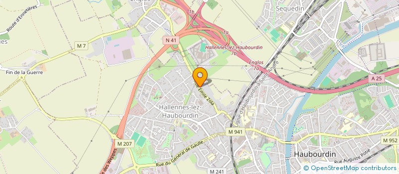 localisation de l'entreprise DISRUPT'IN à HALLENNES-LEZ-HAUBOURDIN