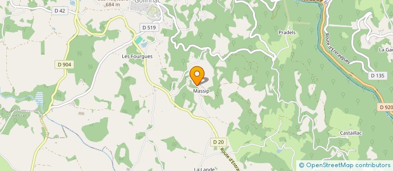 localisation de l'entreprise DISSAC STEPHAN à GOLINHAC