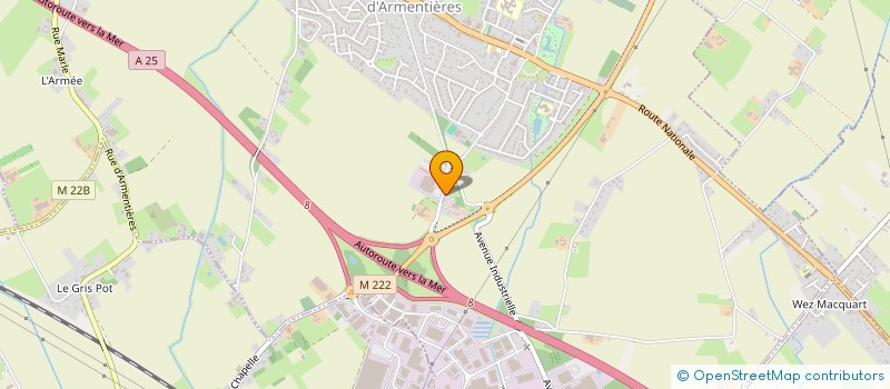 localisation de l'entreprise DISSAUX FRERES  LA CHAPELLE-D'ARMENTIERES