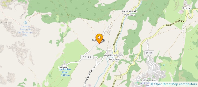 localisation de l'entreprise DISSY DANSE ET AILLEURS  DEVOLUY