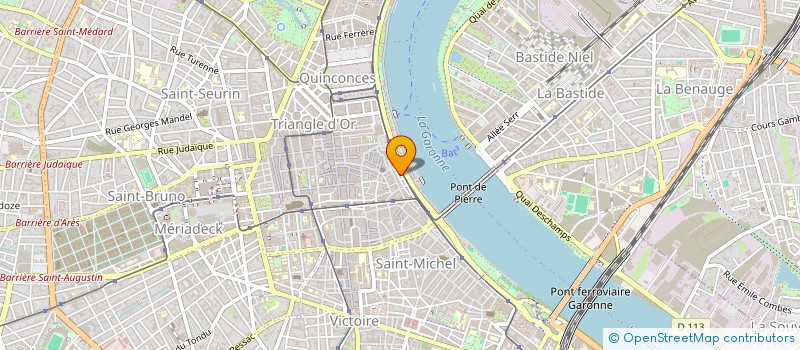 localisation de l'entreprise DIST D'AQUITAINE D'ALIMENTATION GENERALE à BORDEAUX
