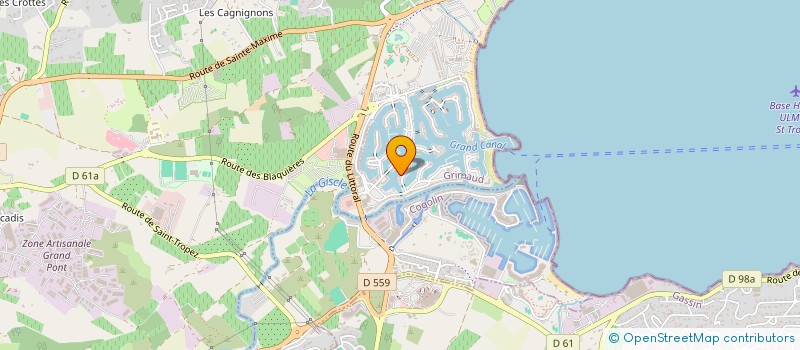 localisation de l'entreprise DIST EL à GRIMAUD