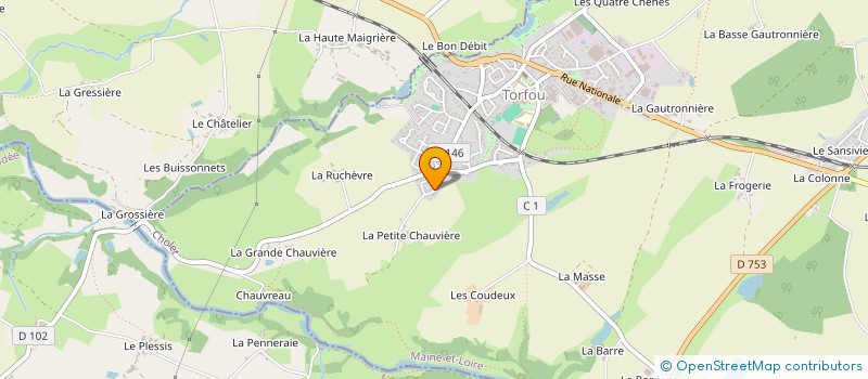 localisation de l'entreprise DIST'RIB OCEAN INDIEN  SEVREMOINE