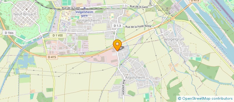 localisation de l'entreprise DISTAL à ALGOLSHEIM