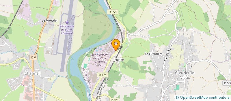localisation de l'entreprise DISTAUB à CREUZIER-LE-VIEUX