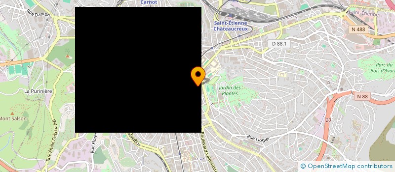 localisation de l'entreprise DISTEX à SAINT-ETIENNE