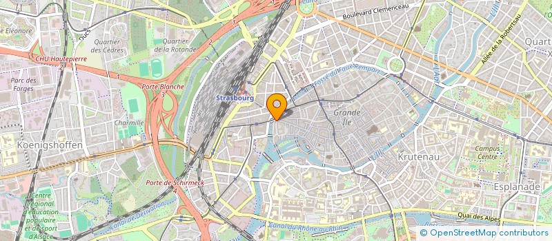 localisation de l'entreprise DISTEX  STRASBOURG