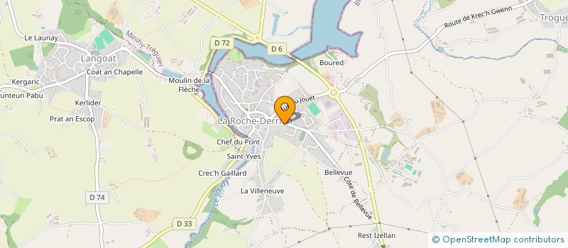 localisation de l'entreprise DISTILLERIE AR ROC'H à LA ROCHE-JAUDY