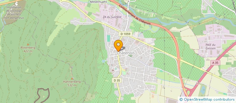 localisation de l'entreprise DISTILLERIE ARTISANALE A.LEGOLL à CHATENOIS