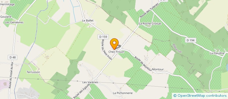 localisation de l'entreprise DISTILLERIE BEGUIN à SAINTE-SEVERE
