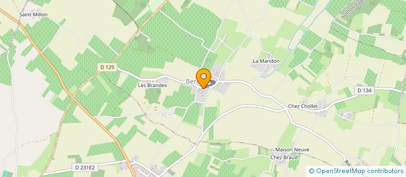 localisation de l'entreprise DISTILLERIE DE BERCLOUX  BERCLOUX