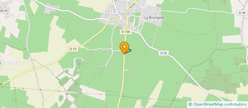 localisation de l'entreprise DISTILLERIE DE LA POUADE à SIGOGNE