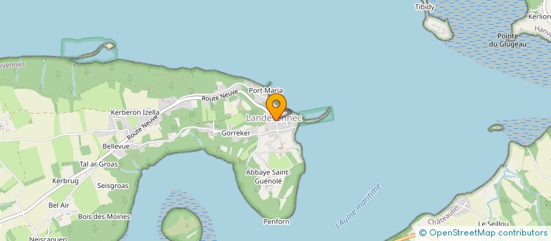 localisation de l'entreprise DISTILLERIE DE LANDEVENNEG  LANDEVENNEC
