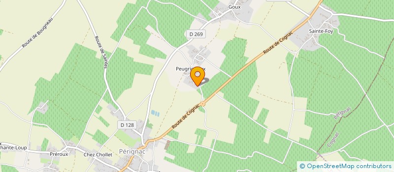 localisation de l'entreprise DISTILLERIE DE PUYGRIGNOUX à PERIGNAC