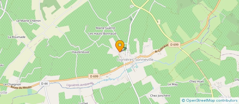 localisation de l'entreprise DISTILLERIE DE SAINT DENIS à LIGNIERES-AMBLEVILLE