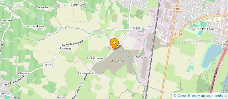 localisation de l'entreprise DISTILLERIE DU BEAUJOLAIS à CHARENTAY