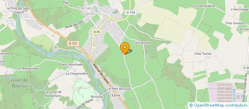 localisation de l'entreprise DISTILLERIE DU GRAND CEDRE à VAL-DE-COGNAC