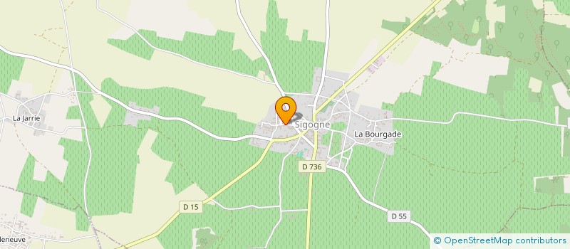 localisation de l'entreprise DISTILLERIE GIRARD à SIGOGNE