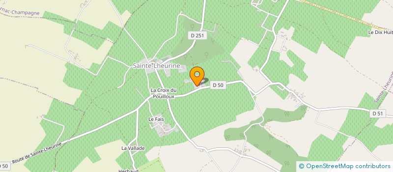 localisation de l'entreprise DISTILLERIE JMDJ  SAINTE-LHEURINE