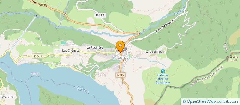 localisation de l'entreprise DISTILLERIE LA SALETTINA SARL à CORPS