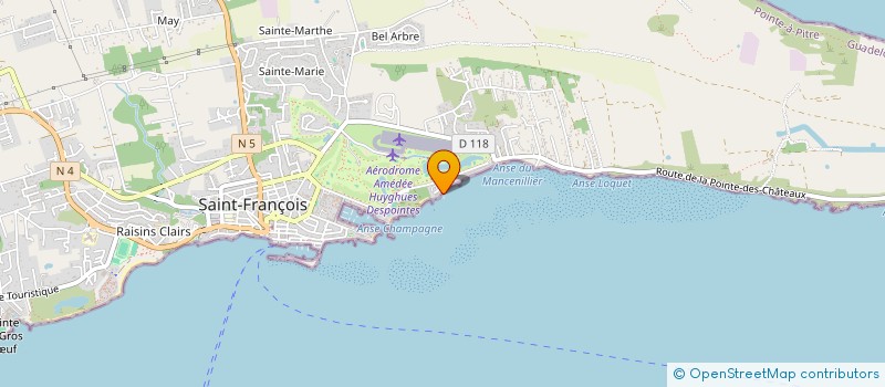 localisation de l'entreprise DISTILLERIE SAINTE MARTHE  SAINT-FRANCOIS