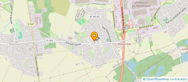 localisation de l'entreprise DISTINCTIF COIFFURE  DOUVRIN