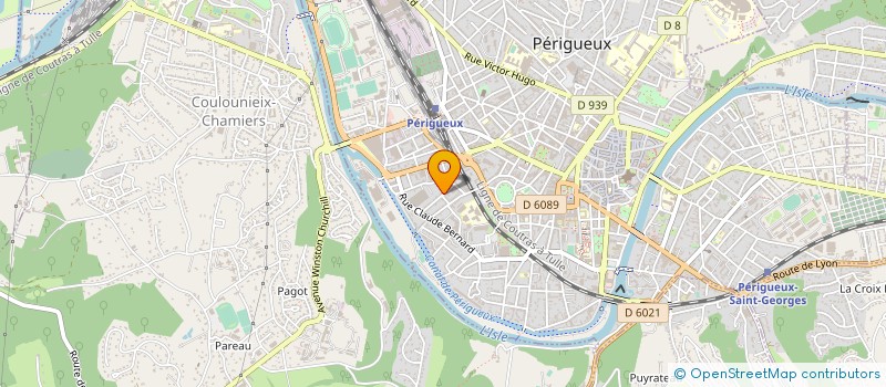 localisation de l'entreprise DISTINGUIN IMMOBILIER à PERIGUEUX