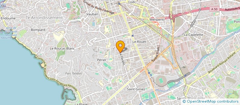 localisation de l'entreprise DISTITEL à MARSEILLE
