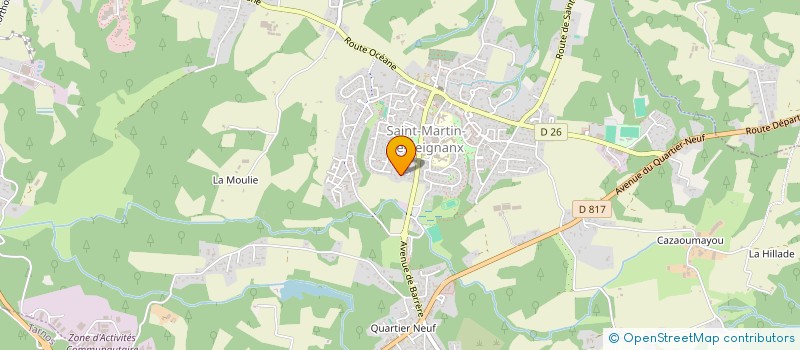 localisation de l'entreprise DISTOC  SAINT-MARTIN-DE-SEIGNANX