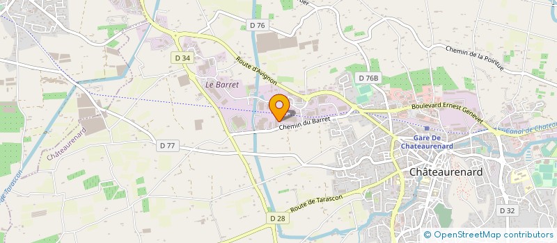 localisation de l'entreprise DISTPLAC-MARIANI à CHATEAURENARD