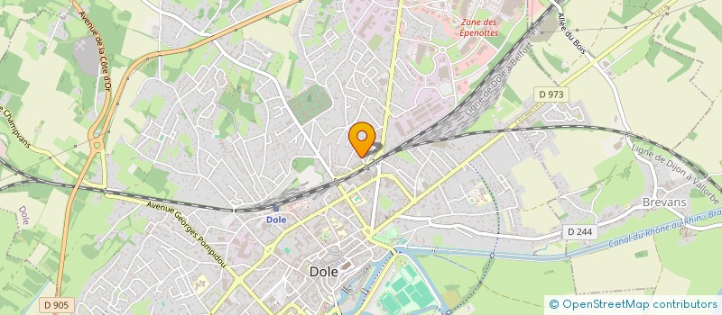 localisation de l'entreprise DISTR'ALIM 2000 à DOLE