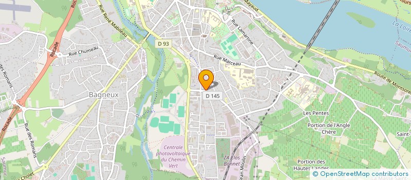 localisation de l'entreprise DISTR-ANIM-FORCE à SAUMUR