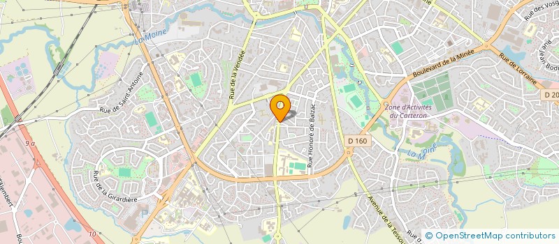 localisation de l'entreprise DISTR'HER à CHOLET