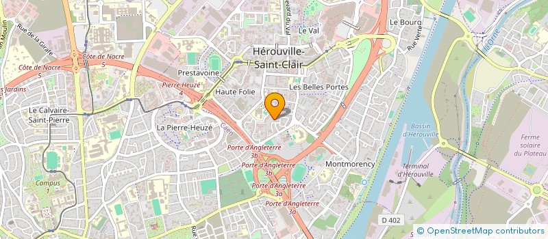 localisation de l'entreprise DISTR'HYGIENE à HEROUVILLE SAINT CLAIR