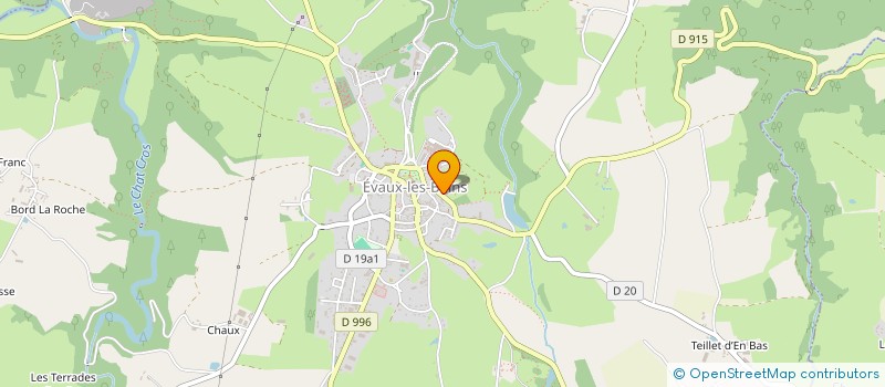 localisation de l'entreprise DISTRAIMED CENTRE OUEST à EVAUX-LES-BAINS