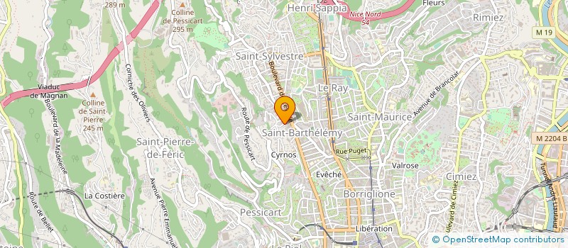 localisation de l'entreprise DISTRAL à NICE