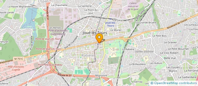 localisation de l'entreprise DISTRAL  JOUE-LES-TOURS