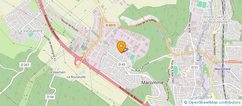 localisation de l'entreprise DISTRAL SARL  MAROMME