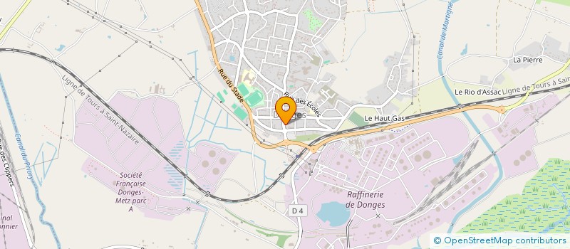 localisation de l'entreprise DISTRI 44  DONGES