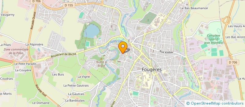 localisation de l'entreprise DISTRI AUTO BETON  FOUGERES