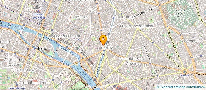 localisation de l'entreprise DISTRI-BASTILLE à PARIS