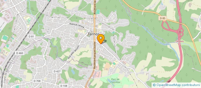 localisation de l'entreprise DISTRI-BAT64  TARNOS