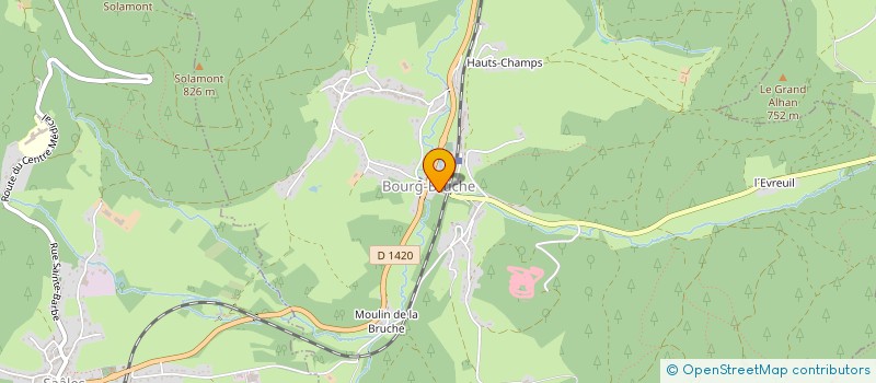 localisation de l'entreprise DISTRI'BURO.COM à BOURG-BRUCHE